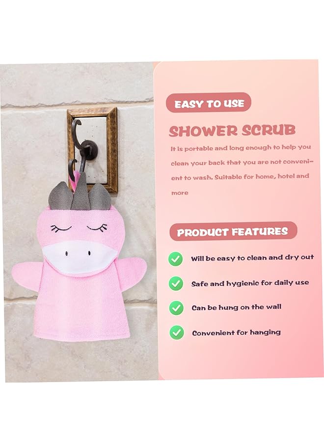3Pcs Scrub Gloves Baby Bath Mitts Bath Gloves Kids Mittens Gloves For Kids For Shower Body Scrubbing Glove Toddler Wash Clothes For Wash Clothes For Baby Animal Towel  - Image 5