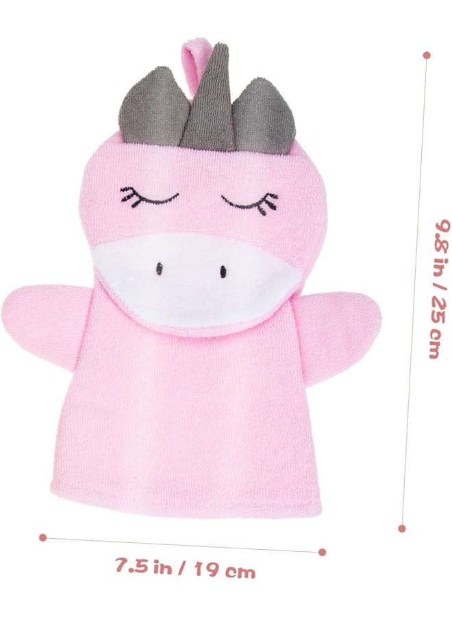 3Pcs Scrub Gloves Baby Bath Mitts Bath Gloves Kids Mittens Gloves For Kids For Shower Body Scrubbing Glove Toddler Wash Clothes For Wash Clothes For Baby Animal Towel  - Image 4