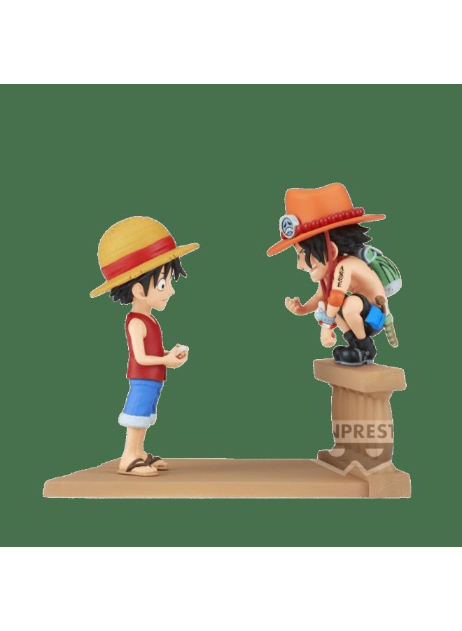 Banpresto ONE PIECE WORLD COLLECTABLE FIGURE LOG STORIES MONKEY.D.LUFFY & PORTGAS.D.ACE- Figure By Banpresto