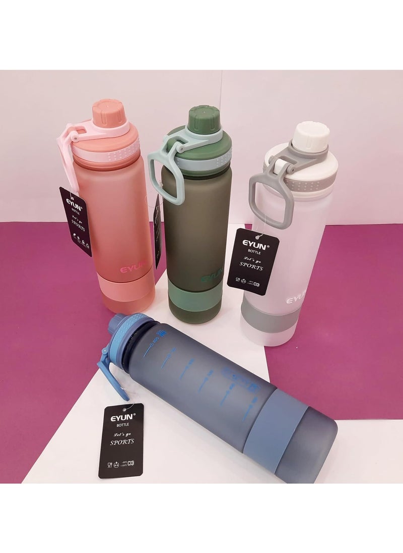 QSHOP QShop®️ Leakproof Motivational Sports Water Bottle, Fashionable and Durable Portable Drinking Bottle for Gym and Fitness  - Image 5