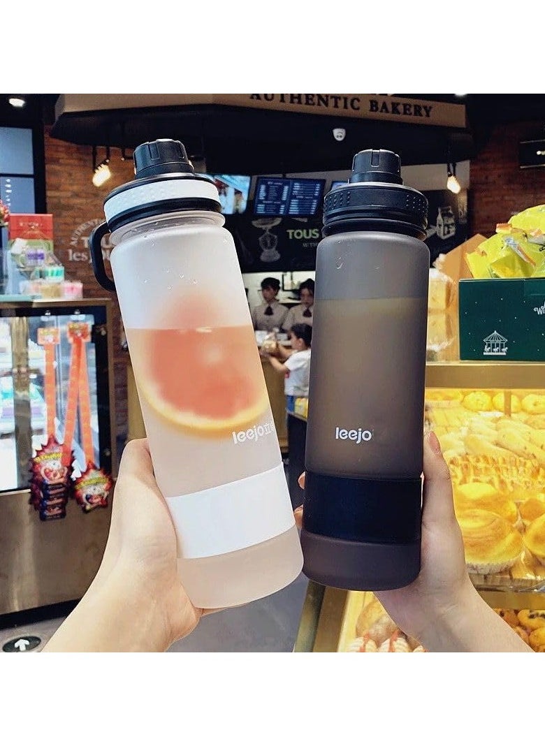 QSHOP QShop®️ Leakproof Motivational Sports Water Bottle, Fashionable and Durable Portable Drinking Bottle for Gym and Fitness  - Image 4