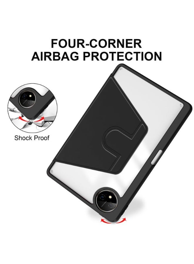 for HUAWEI MatePad Pro 13.2 (2024) Case Cover, Tablet Protective Case With Pen Slot, Acrylic 360 ° Rotating Design, Automatic Wake-up/sleep, Soft Leather, Black  - Image 5