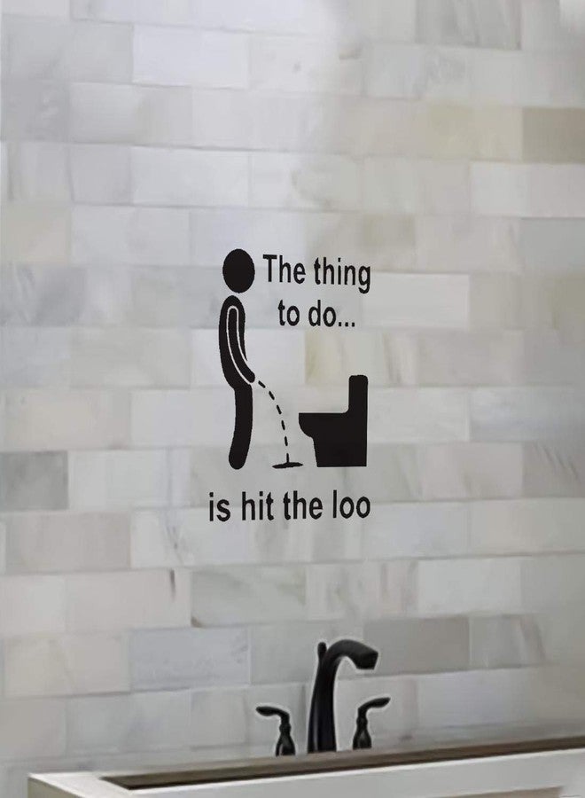 100yellow® Funny Theme Medium Size Transparent Toilet Sticker (PVC Vinyl; 10 X 8 Inch; Multicolour) - Image 3