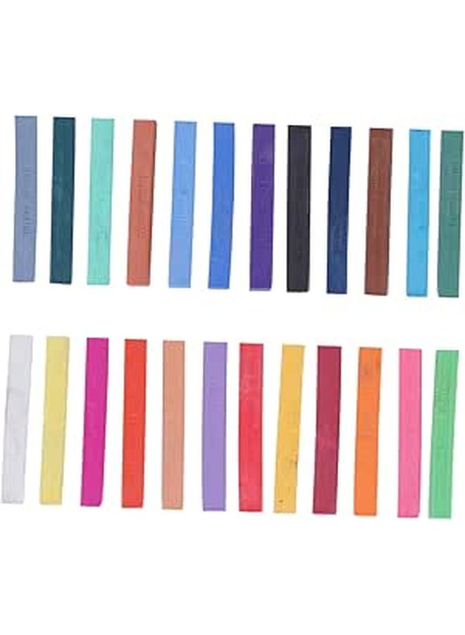 Soft Pastel Chalk Sticks Set 24 Piece Vibrant Colors For Artists And Crafting - Image 1