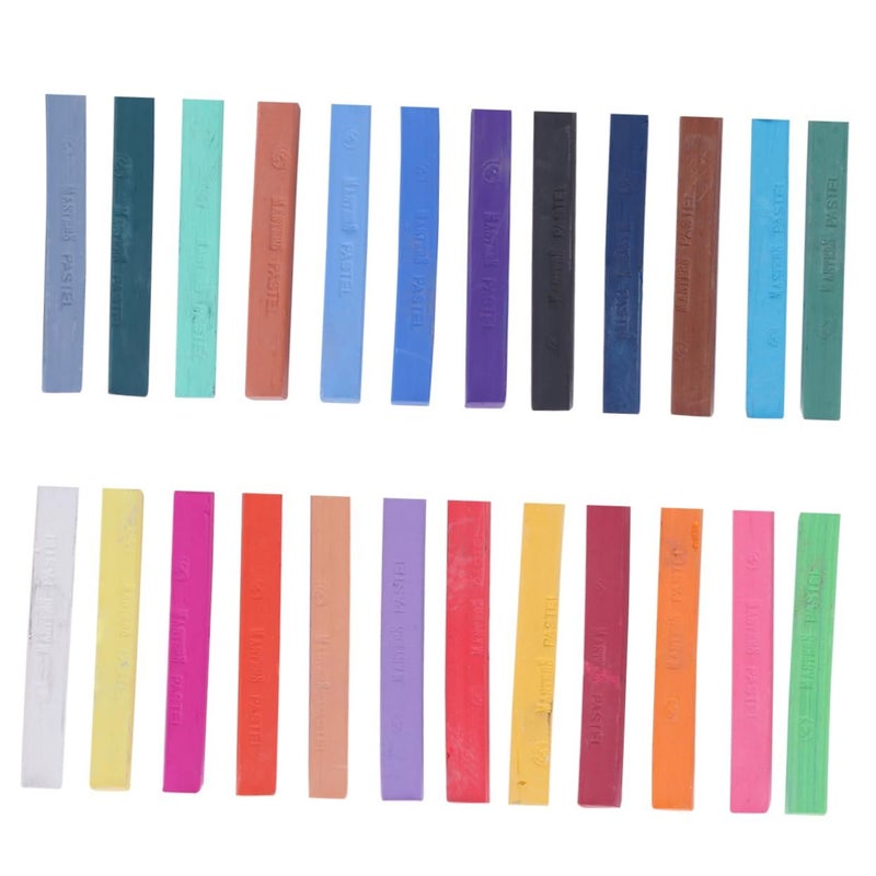 Soft Pastel Chalk Sticks Set 24 Piece Vibrant Colors For Artists And Crafting - Image 2