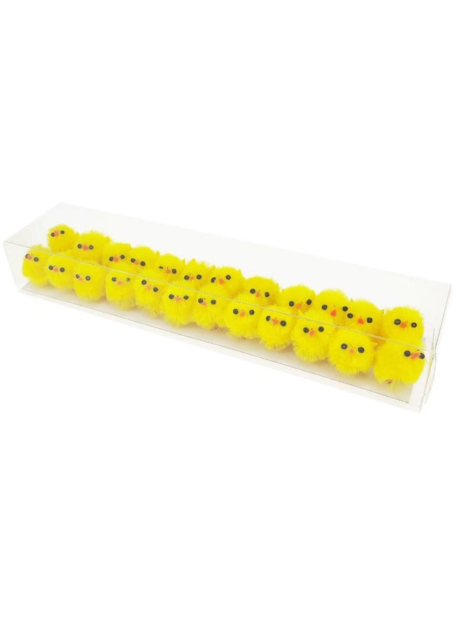 DearSun Set of 24pcs, Adorable Easter Animal Family, Lovely Pom poms Decoration Easter Cute Bunny Lamb Pig Designs - Image 1