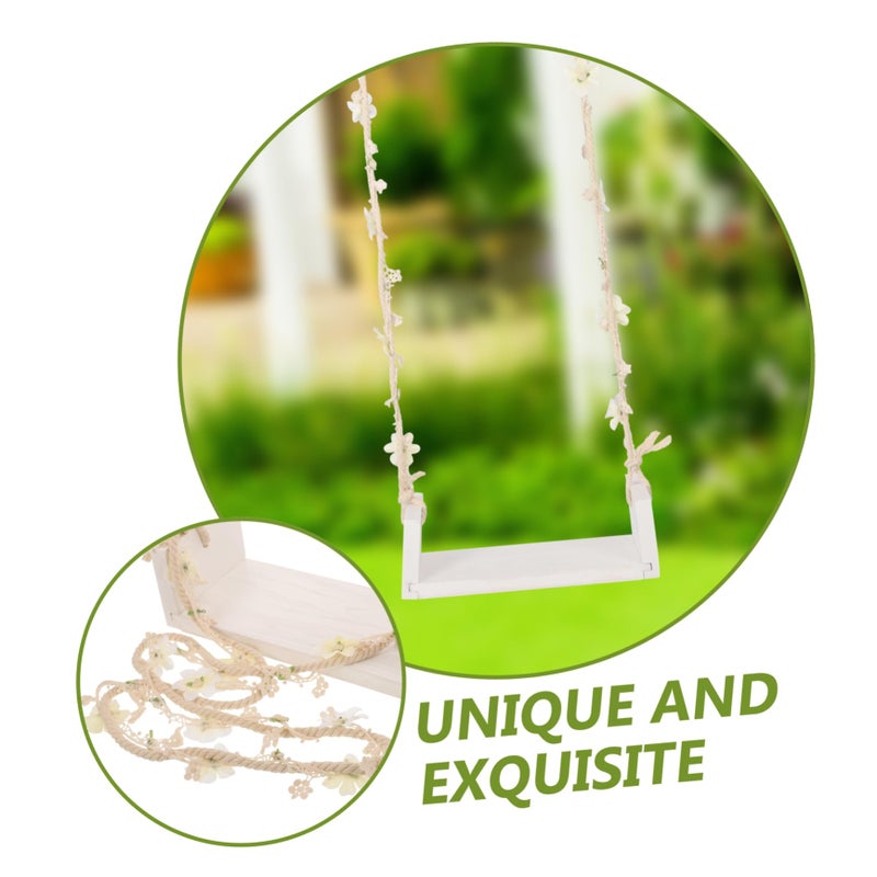 Wooden Baby Photography Swing Prop For Newborn Photo Shoots And Home Decor - Image 4