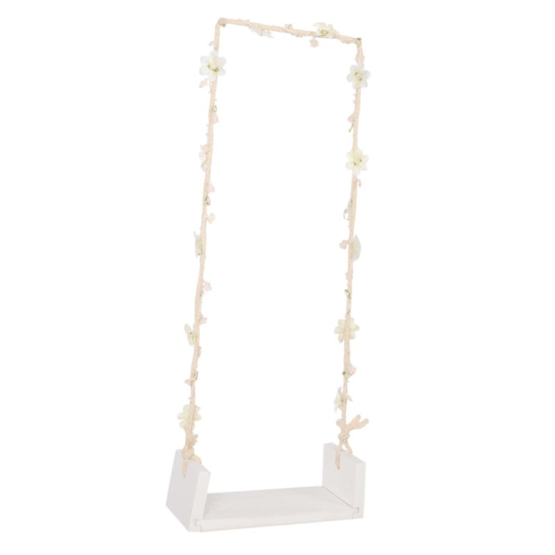 Wooden Baby Photography Swing Prop For Newborn Photo Shoots And Home Decor - Image 2