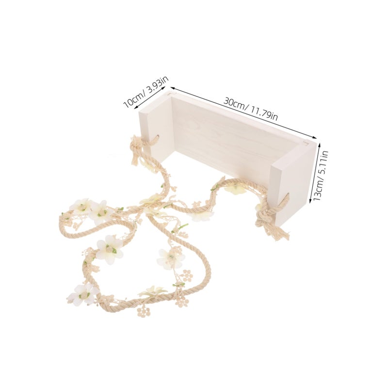 Wooden Baby Photography Swing Prop For Newborn Photo Shoots And Home Decor - Image 3
