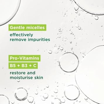 simple ماء ميسيلار بسيط لطيف على البشرة ماء ثلاثي التنقية بروفيتامين B5 B3 C بدون عطر بدون مواد كيميائية قاسية يزيل المكياج بلطف يهدئ البشرة 400 مل عبوة من 3 - Image 4