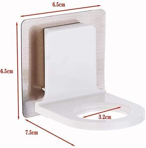 iYOGIzz iYOGIzz 2Pcs Plastic Wall Hanging Hand wash Dispenser Stand for Bathroom Washbasin Self Adhesive Bottle Storage Holder Hanger Hook Shower Gel Bottle Rack Hook Holder Sanitizer Bottle Holder  - Image 4
