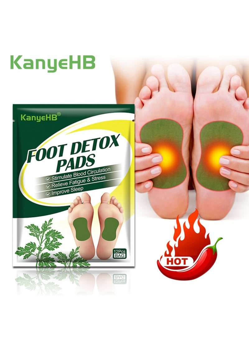كاني إتش بي 12pcs التنظيف العميق تصحيحات القدم الرعاية القدم تصحيحات القدم, القدم تصحيحات القدم لإزالة السموم تصحيحات القدم التنظيف العميق,100٪ طبيعي للتخفيف من الإجهاد, تحسين نوعية النوم, تحسين الدورة الدموية - Image 1