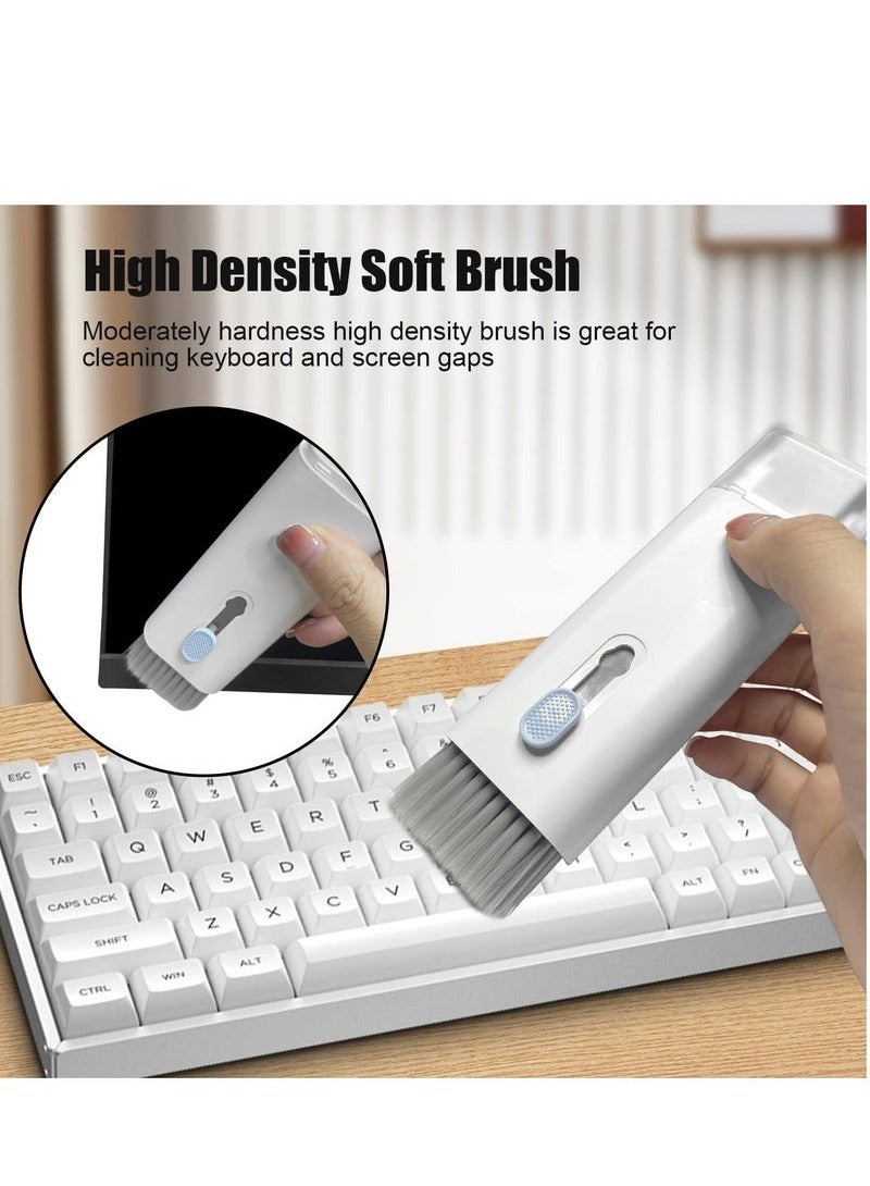 Raxoom 7 in 1 Multifunctional Cleaning Tool, Earphones Cleaner Kit for AirPods, Keyboard Cleaning Brush, Portable Electronics Cleaning Kit for Laptop, PC, Keyboard, Earphones, Cell Phone - Image 1