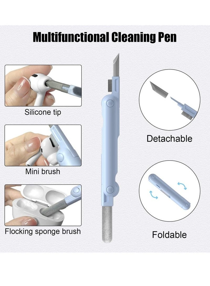 Raxoom 7 in 1 Multifunctional Cleaning Tool, Earphones Cleaner Kit for AirPods, Keyboard Cleaning Brush, Portable Electronics Cleaning Kit for Laptop, PC, Keyboard, Earphones, Cell Phone - Image 4
