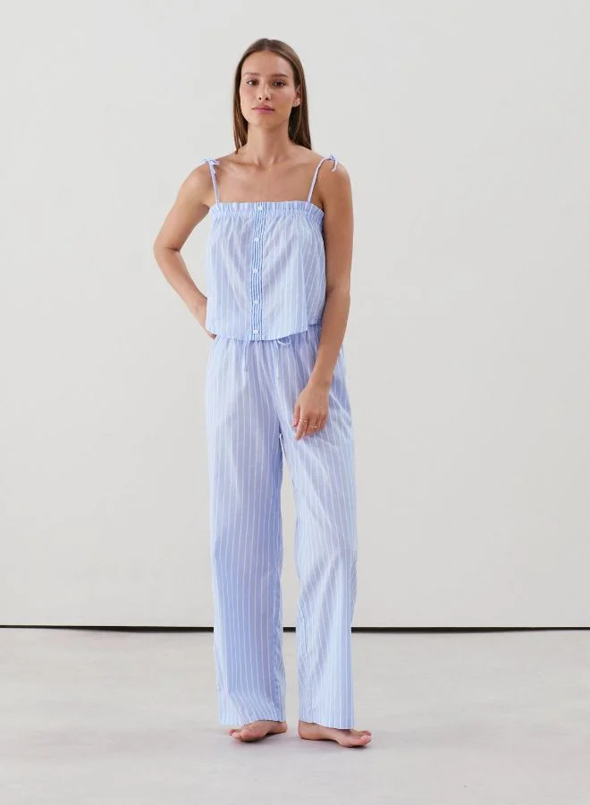UNDIZ Cotton striped trousers