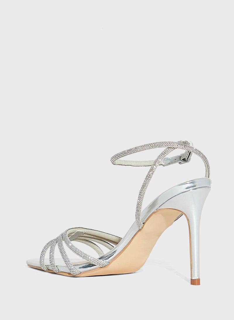 ايلا ليمتد اديشن صندل بكعب مزين بحزام خلفي مدبب - Image 3