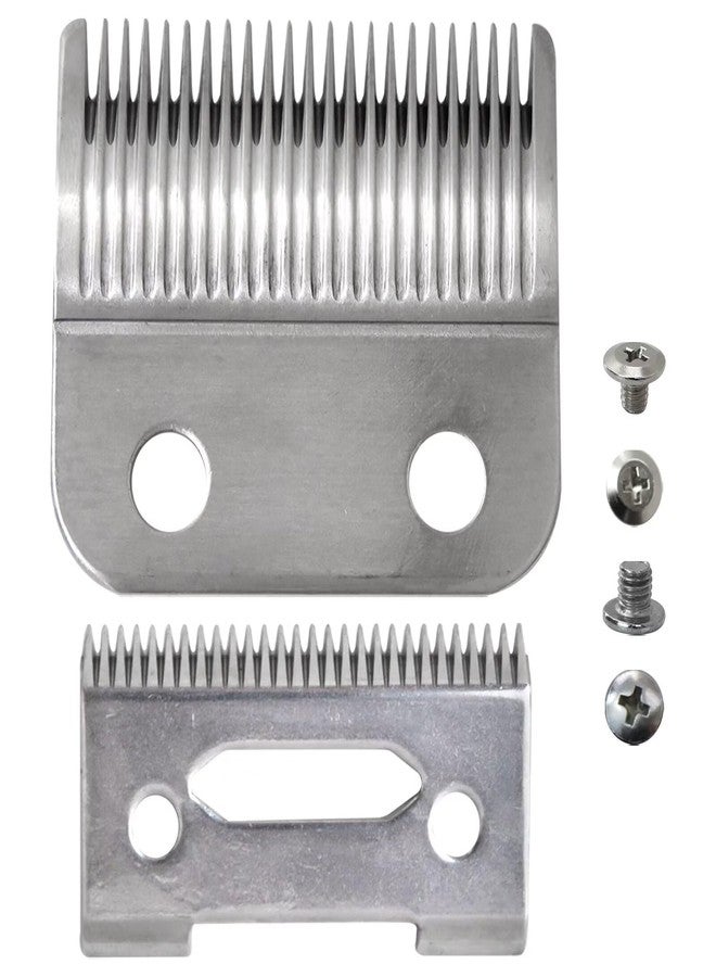 GRABOTE Upgraded Steel Hair Clipper Blade for Wahl Precision MC3 Blades, Pack of 2 Steel Blades Replacement for 2-Hole Standard Wedge 5 Star Legend Clippers - Image 2