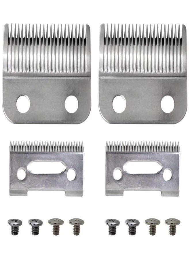 GRABOTE Upgraded Steel Hair Clipper Blade for Wahl Precision MC3 Blades, Pack of 2 Steel Blades Replacement for 2-Hole Standard Wedge 5 Star Legend Clippers - Image 1