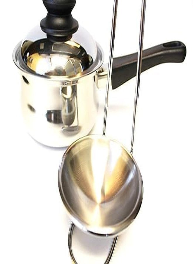 REPLEX Metal Multifunctional Spoon Rack Ladle Holder, Storage Organizer Oil Spoon Rest Lid Stand Holder Spatula Rack Shelf Tray - Standard, Silver - Image 4