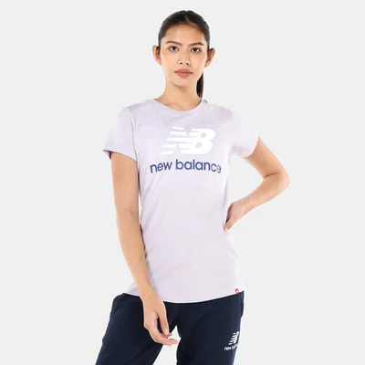New Balance Women's Essentials Stacked Logo T-Shirt