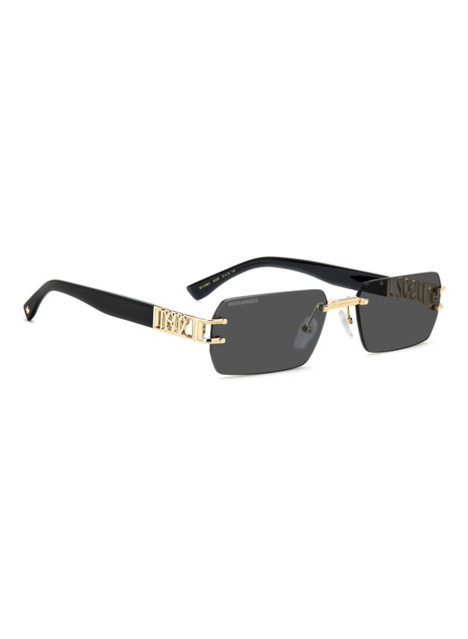 DSQUARED2 D2 0189/S Sunglasses Gold Rectangular - Image 2
