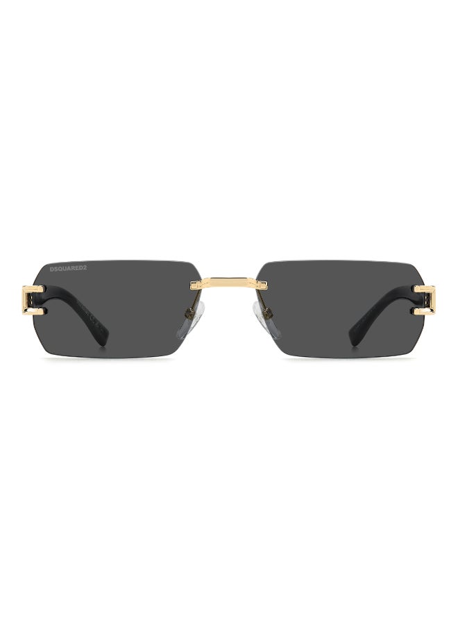 DSQUARED2 D2 0189/S Sunglasses Gold Rectangular - Image 3