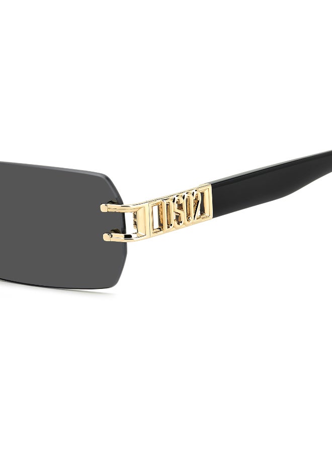 DSQUARED2 D2 0189/S Sunglasses Gold Rectangular - Image 5