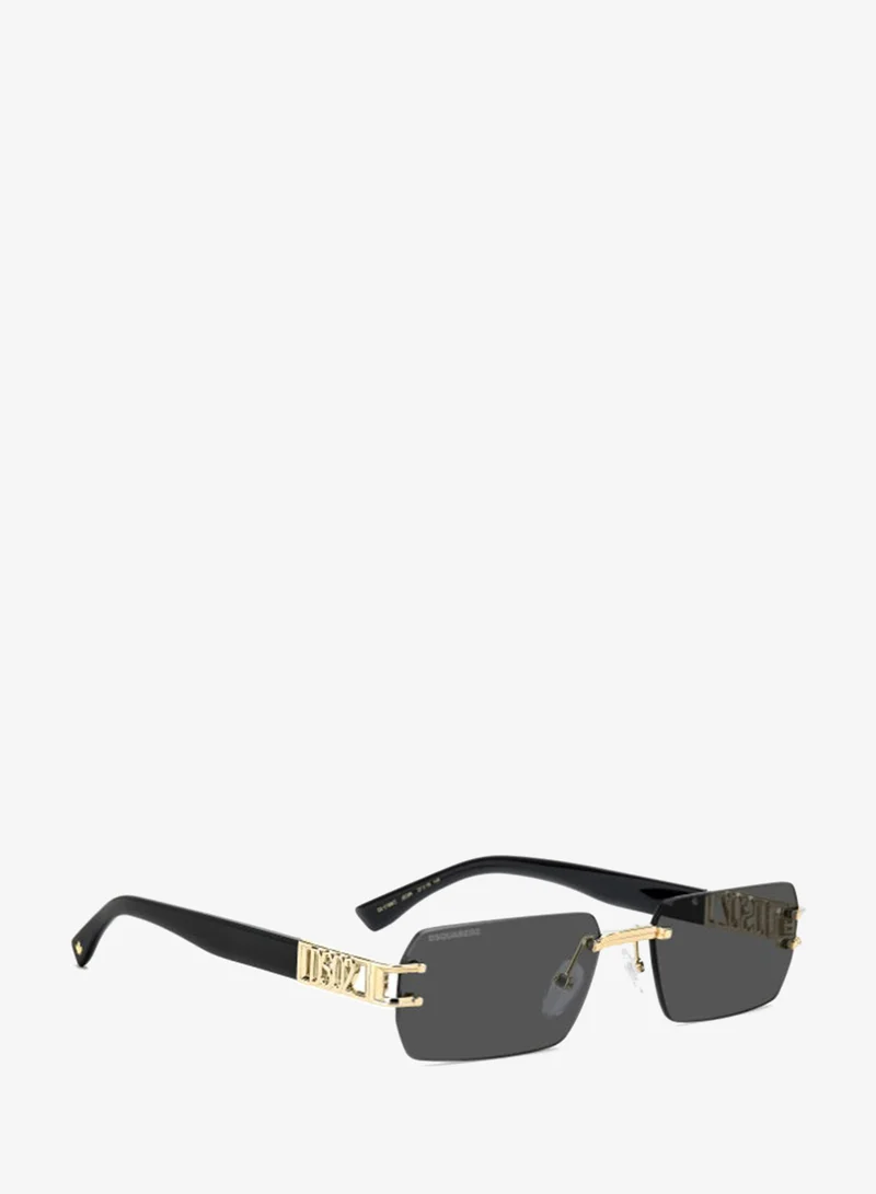 ديسكويرد2 DSQUARED2 D2 0189/S Sunglasses Gold Rectangular