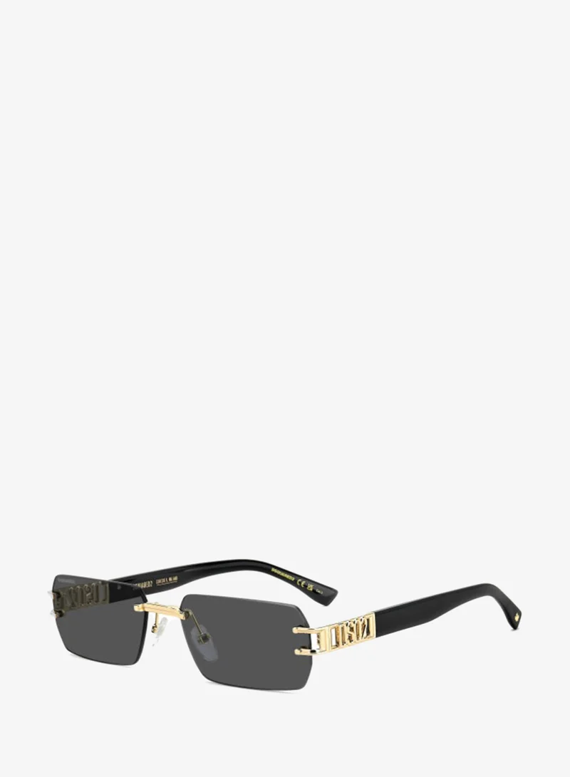 ديسكويرد2 DSQUARED2 D2 0189/S Sunglasses Gold Rectangular