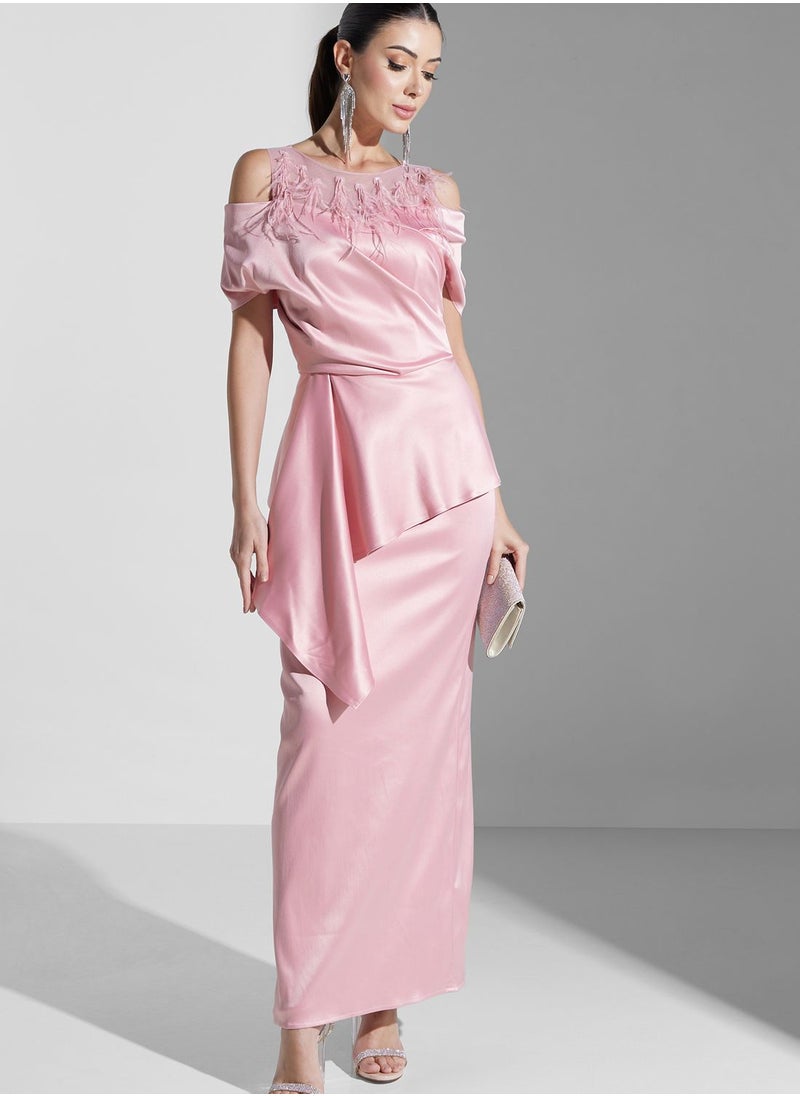 Iyra Lace Detail Ruffle Dress  - Image 4