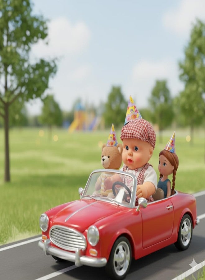 Ladli® Cute Little Boy Rubber Realistic Cute Vinyl New Born Doll for Kids Rotatable Legs Arms with Removable Clothes Doll for Babies Golu Baba Soft Cute Dolls for Kids Little Boy Toy Baby - Image 1