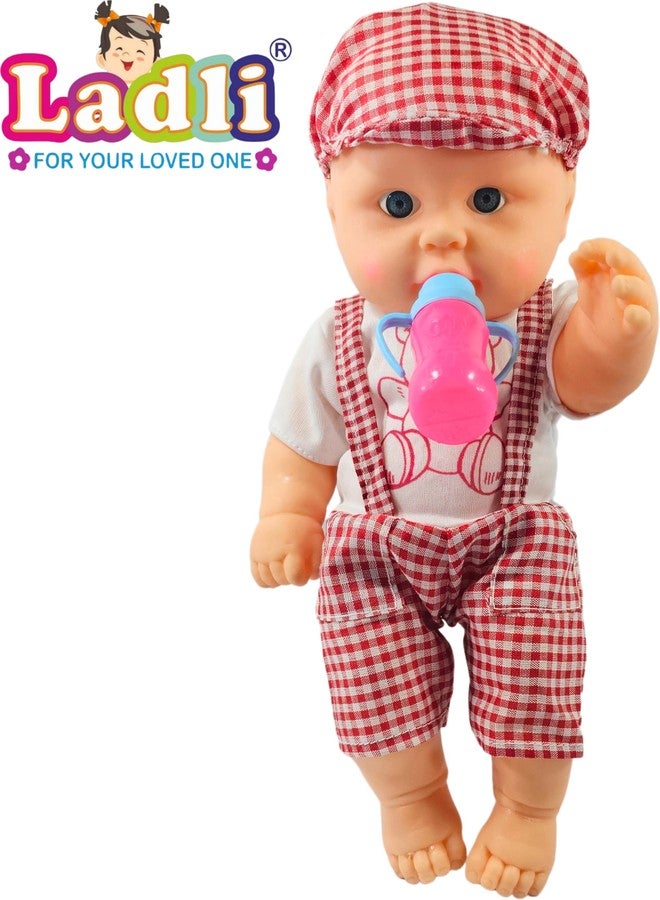 Ladli® Cute Little Boy Rubber Realistic Cute Vinyl New Born Doll for Kids Rotatable Legs Arms with Removable Clothes Doll for Babies Golu Baba Soft Cute Dolls for Kids Little Boy Toy Baby - Image 4