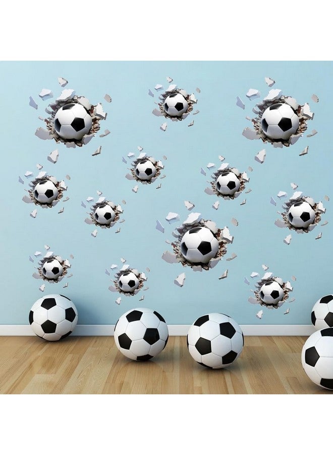 Runtoo 3D Soccer Wall Decal Sports Break Through Wall Stickers Kids Baby Boys Nursery Playroom Classroom Home Decor - Image 2