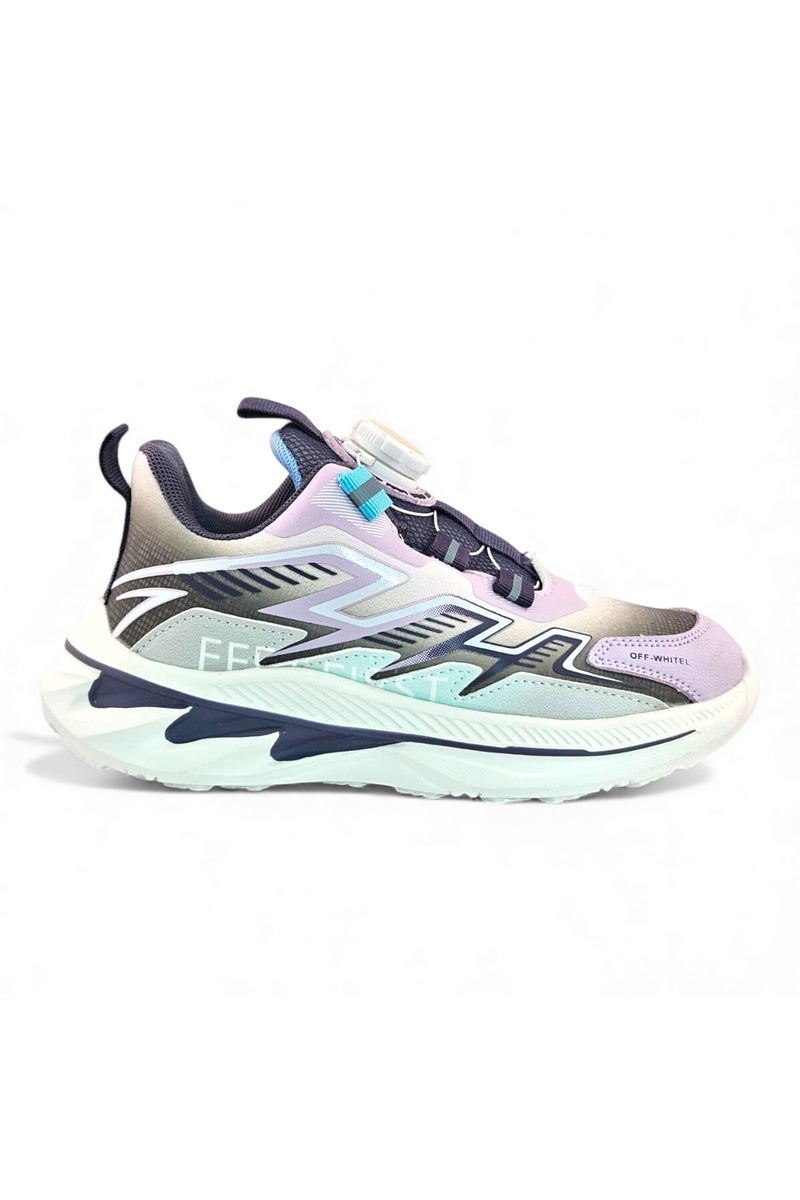 Feet First Bolt Flow Kids Lightweight Sports Sneakers 86-890-21 Pink/Purple - Image 1
