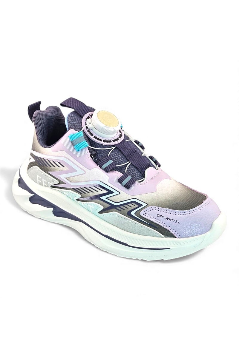 Feet First Bolt Flow Kids Lightweight Sports Sneakers 86-890-21 Pink/Purple - Image 3
