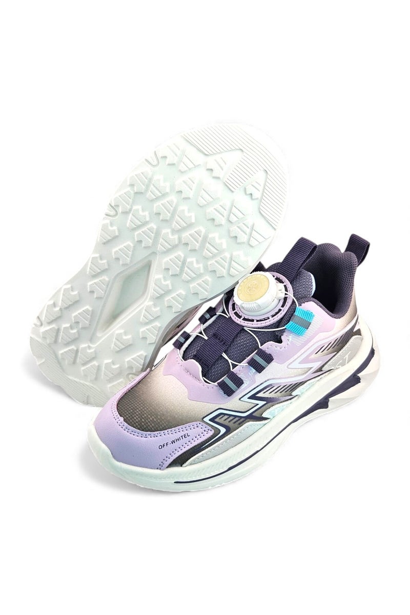 Feet First Bolt Flow Kids Lightweight Sports Sneakers 86-890-21 Pink/Purple - Image 4