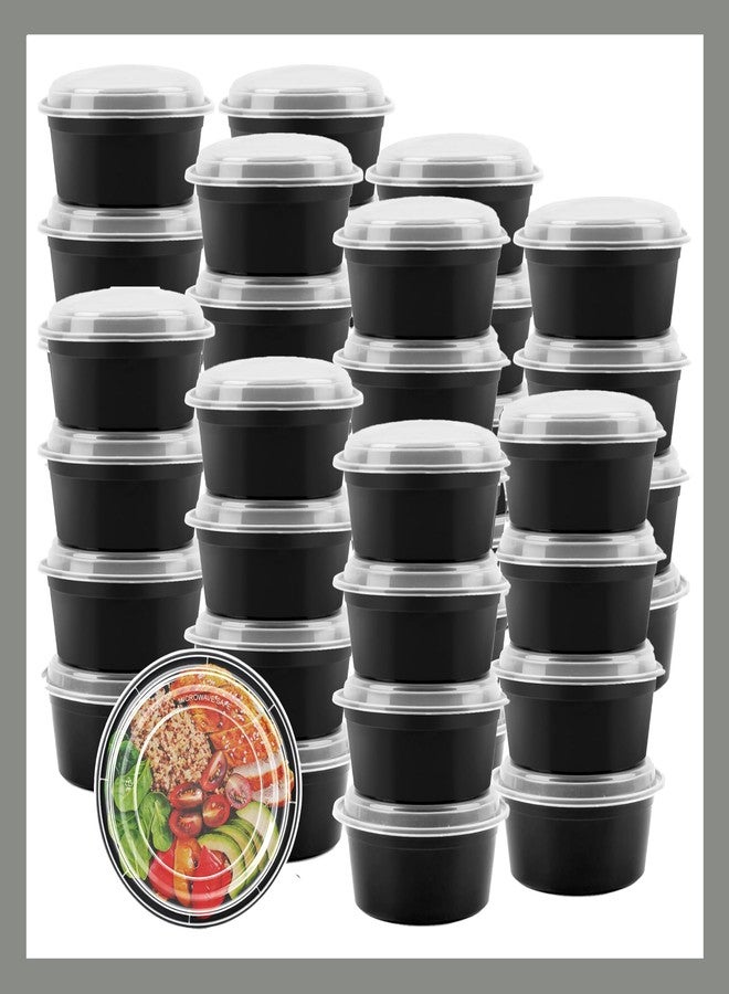 Pokanic Meal Prep Containers Round [10 Set] x [38 oz] with Lids, 1 compartment, Stackable, Reusable, Leakproof, Food Safe, Microwave, Freezer & Dishwasher Safe for Food Prep Storage (10 Set, 38 oz) - Image 1