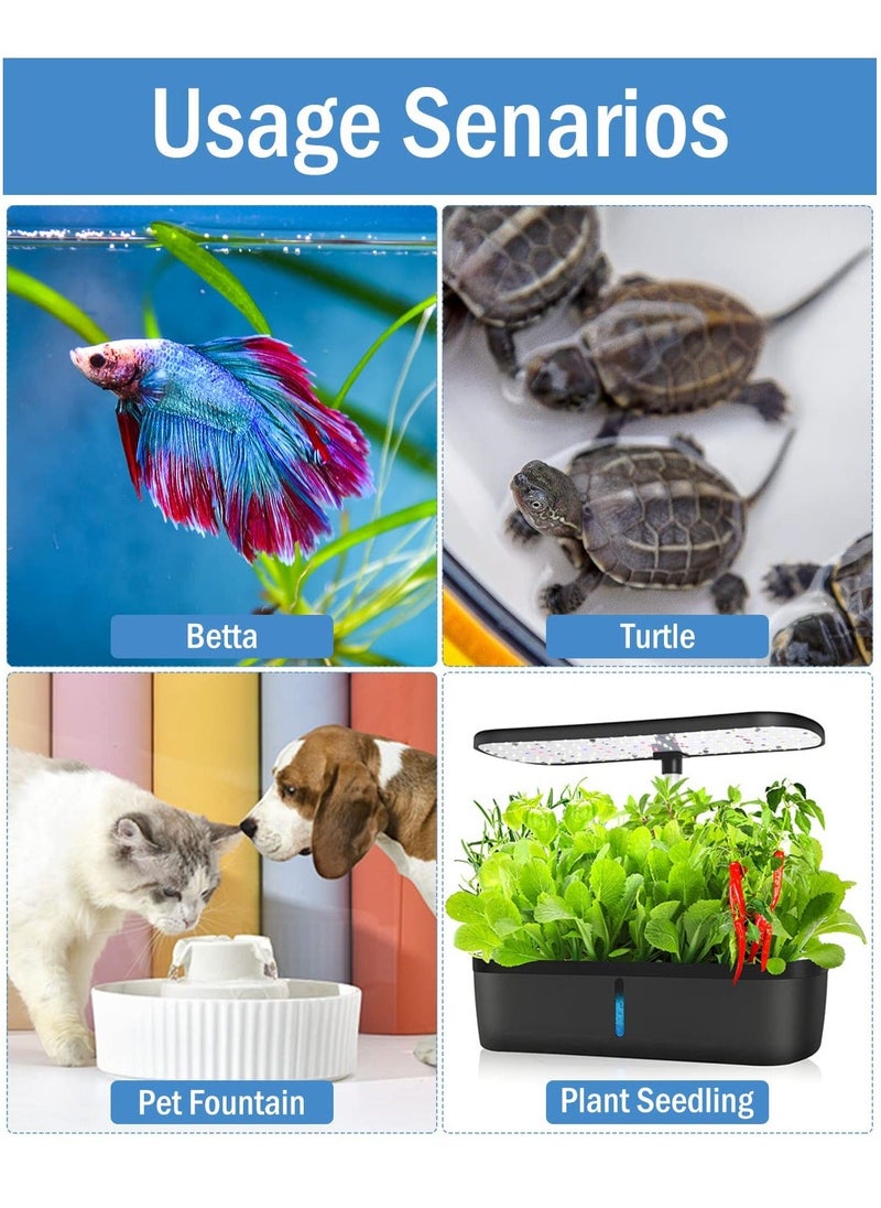 ماركة غير محددة - Adjustable 10W Betta Heater - Small Submersible Fish Tank with Digital Display Thermostat, USB Powered, for Aquariums up to 1 Gallon - Image 1
