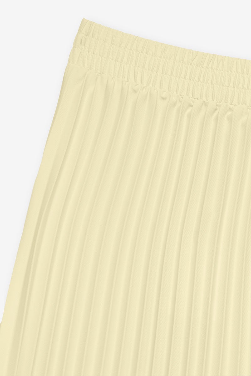 RINA تنورة ماكسي أساسية صفراء - Image 3