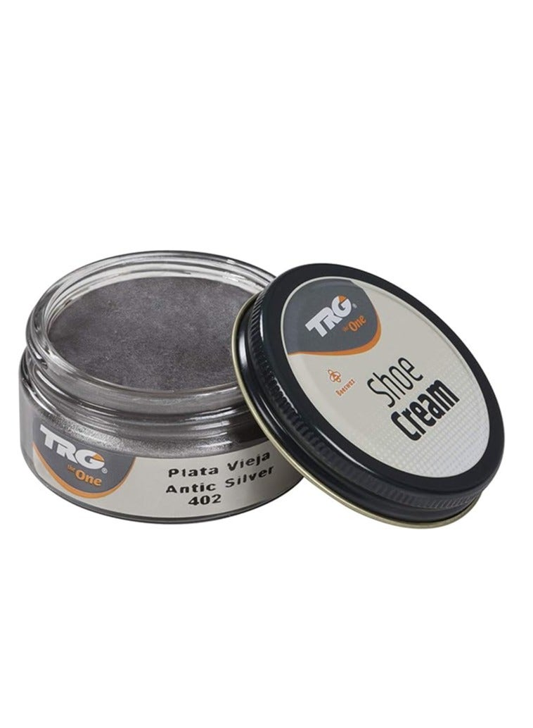 TRG Metallic shoe Cream # 402 Antique Silver - Image 1