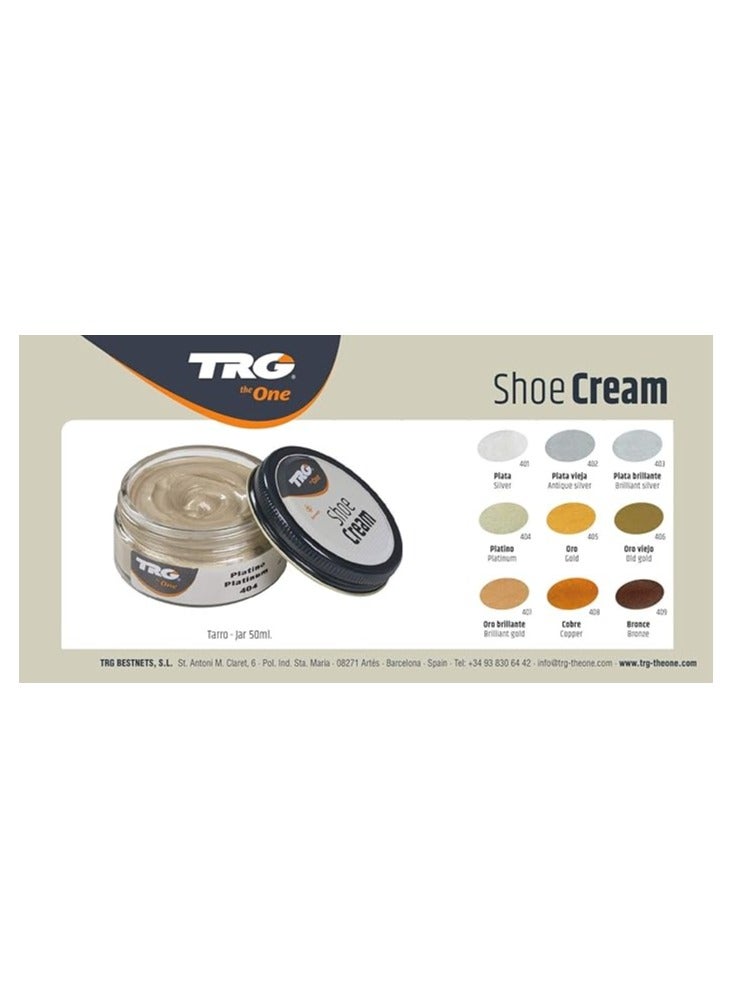 TRG Metallic shoe Cream # 402 Antique Silver - Image 3