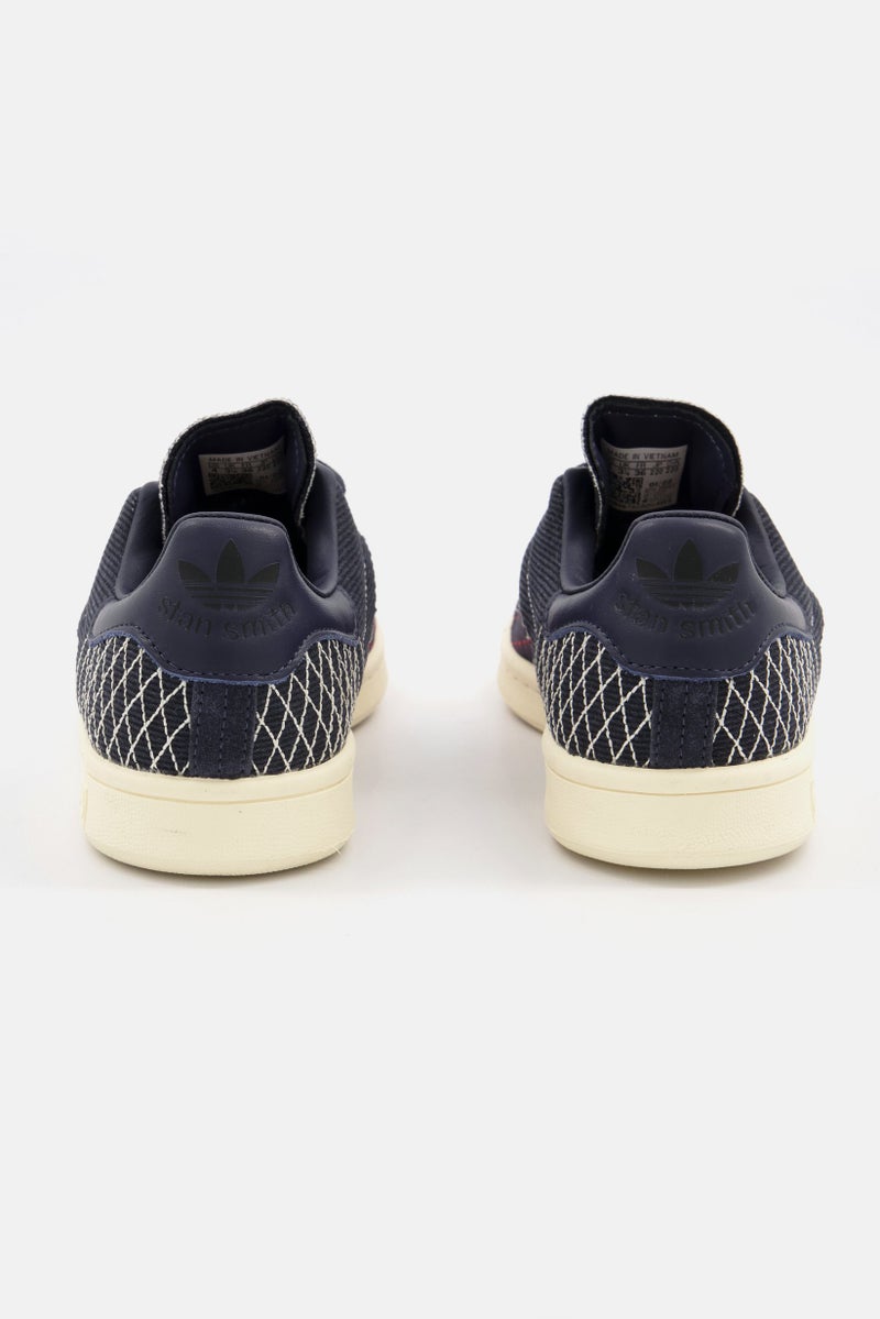 adidas Originals Kids Boy Stan Smith Lace Up Sports Shoes, Navy - Image 2