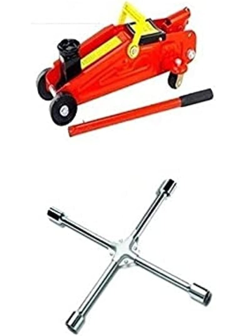 1 Ton Car Jack with Key – Manual Vehicle Lifting Tool