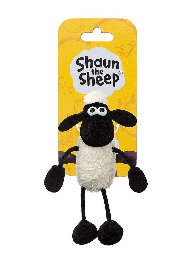 Aurora World Shaun The Sheep Plush 61176 Backpack Clip, Black and White, Great Gift Idea,9 x 7 x 14 centimetres - Image 3
