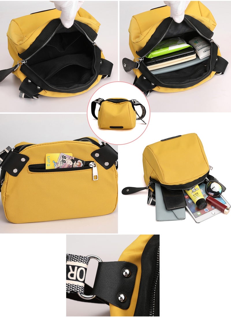 Qiccijoo - Qiccijoo Crossbody Bags for Women, Fashion Shoulder Bags with Adjustable Shoulder Strap,Women Lightweight Resistant Purse with Zipper Pocket(Black) - Image 1