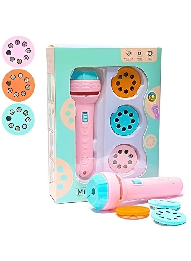 ATOOZED Kids Slide Projector Torch for Bedtime | Fun Storytelling Flashlight with Interchangeable Slides | Safe ABS Material | Easy to Use | Night Light & Sleep Aid for Children - Image 1