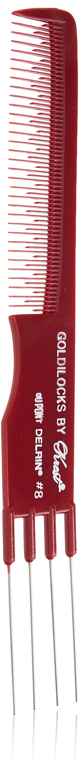 Krest Goldilocks Lift Teasing Comb with Metal Prong Heat Resistan Comb 775 In