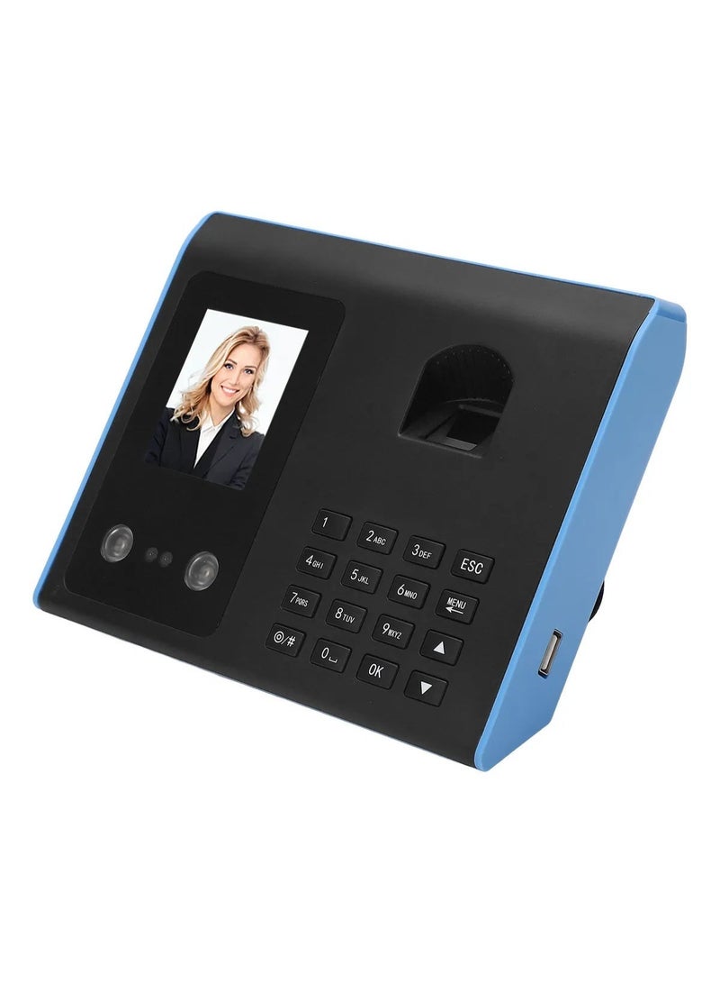 🏢 Advanced Time Attendance System (3-in-1): Face Recognition (Infrared) + Fingerprint + Password - 0.5s Quick Check-in - Employee Schedule Management via USB - Image 1