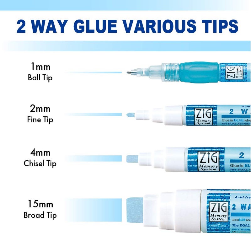 Zig MSB10M1P Memory System Two Way Glue Pen, Carded, Squeeze and Roll - Image 5