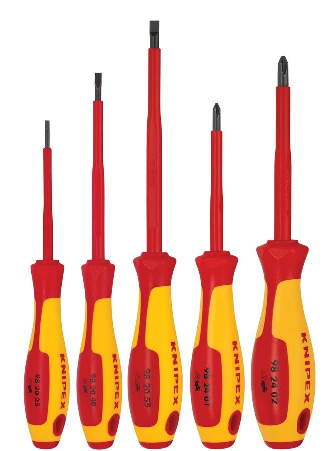 Knipex - 5 Pc Screwdriver Set, 1000V Insulated (9K989832US) - Image 1
